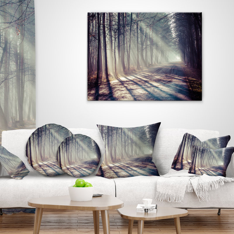Coussin et insert de photographie matinale