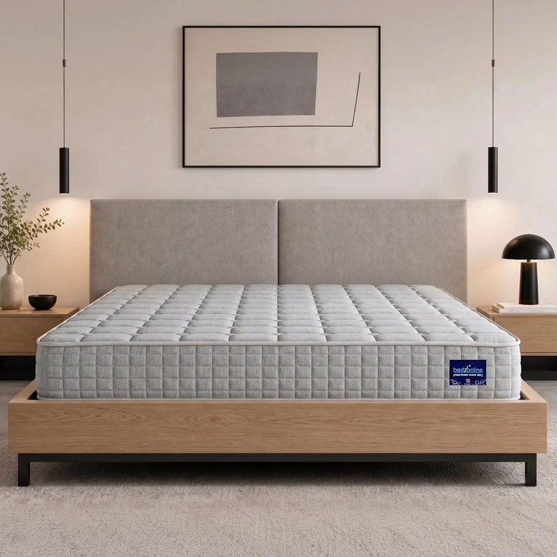 Winksleep Grey Knit Pocket Mattress, Medium-Firm, Kingsize (5')