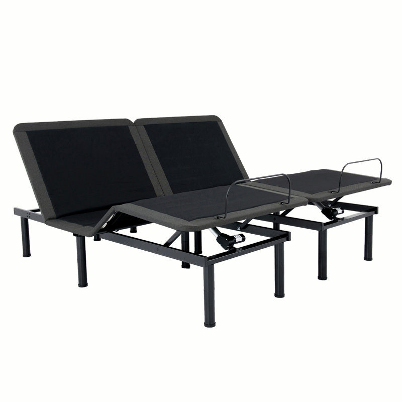 Bridgevine Home King Size Flex Head Quick Assembly Adjustable Bed Frame With Voice Activated Controls