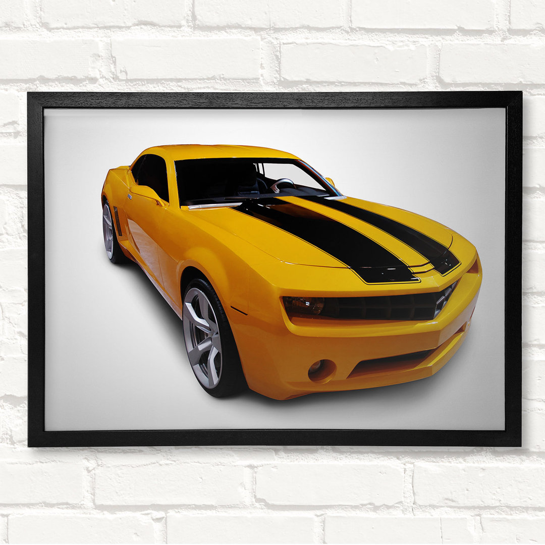 Bumblebee Chevrolet Camaro Gerahmter Druck