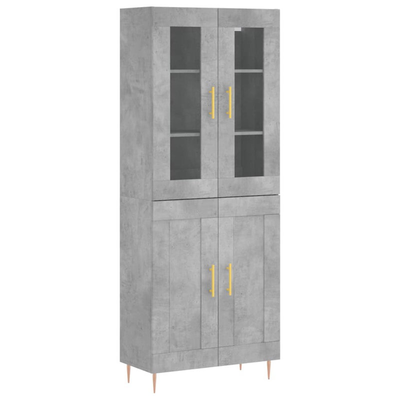 Minhal 69.5cm Sideboard, Concrete Grey