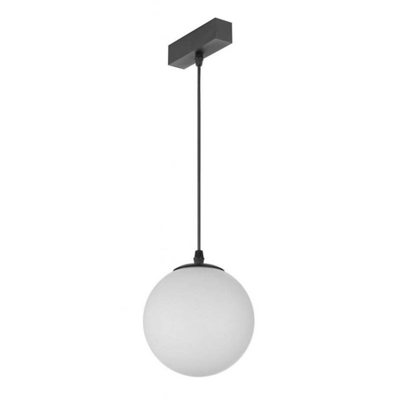 Luminaire suspendu rond 6 po Magnetix / verre blanc 5 watts