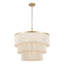 24" 5-Light Tiered Rope Drum Chandelier-1483515169
