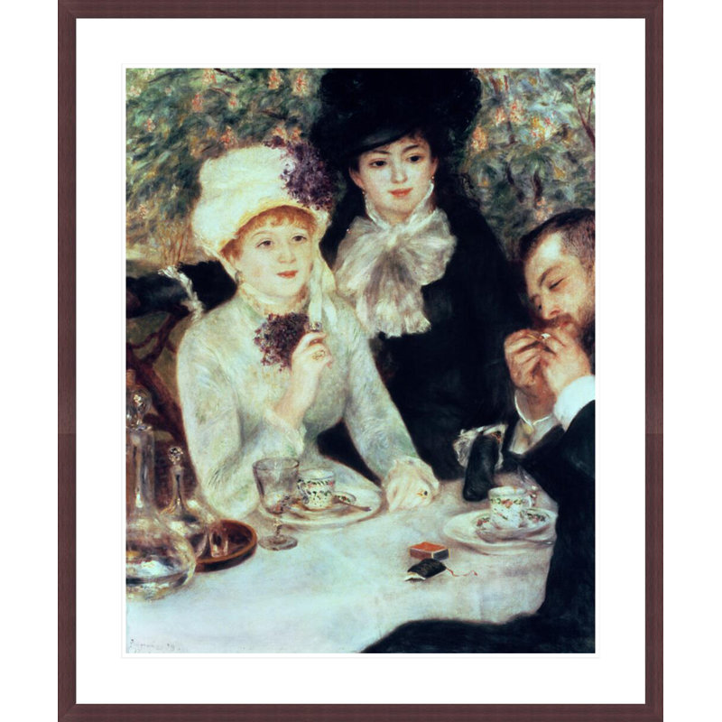 «The End of Luncheon» par Pierre-Auguste Renoir, impression giclée encadrée, H 39,93 po x l 33,5 po