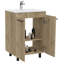Meuble-lavabo autoportant de 24 po avec tablette interne Selma, blanc-2135971387