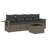 Vidaxl Garden Sofa Set Grey