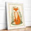 Fox and Botanicals Modern - Framed Print-1773495778-1773495776