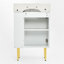 Ensemble de meuble-lavabo simple 21,6 po avec plateau en céramique-61475228-55531531