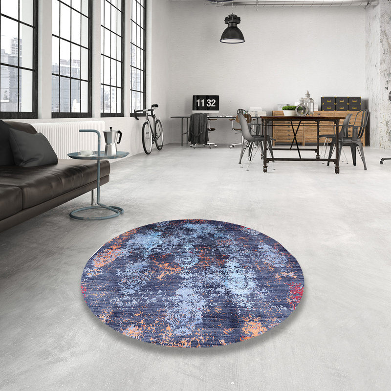 Moroccan Indoor Rug, Round 3'