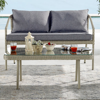Rectangular Outdoor Coffee Table , 106.68cm cm W 55.88cm cm D