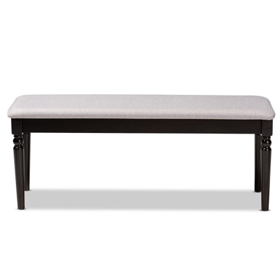 Polyester Blend Upholstered Bench
