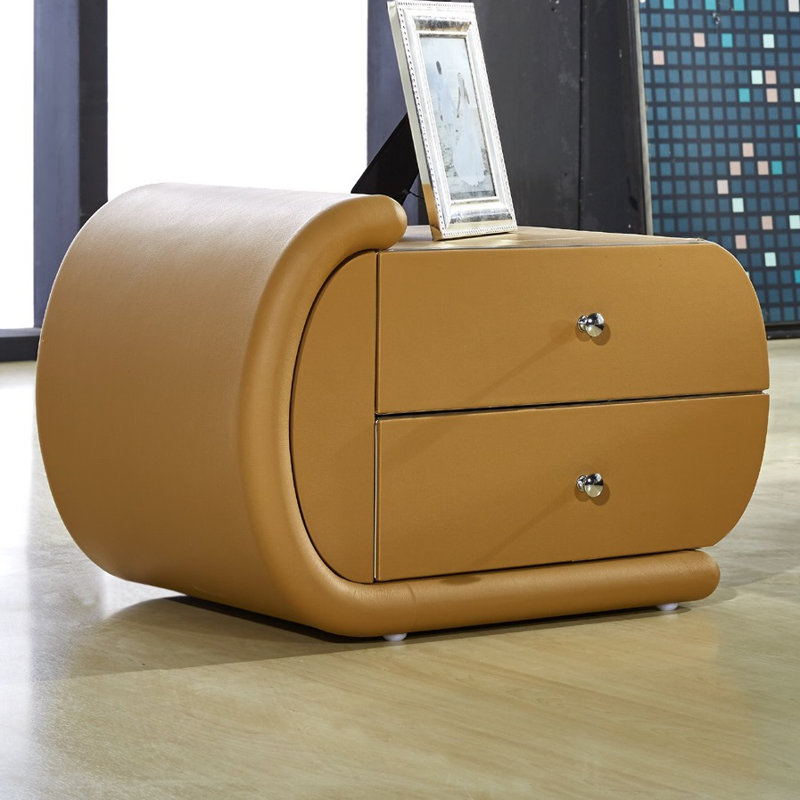 24.5'' W Nightstand, Black, Left