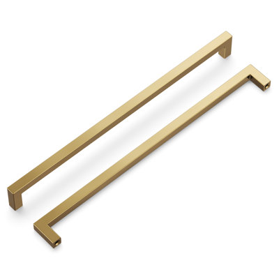 Skylight Collection Handle Pull - 12" Center to Center Cabinet Pull Champagne Bronze - Contemporary Hardware for Drawers & Cabinets (Set of 5)