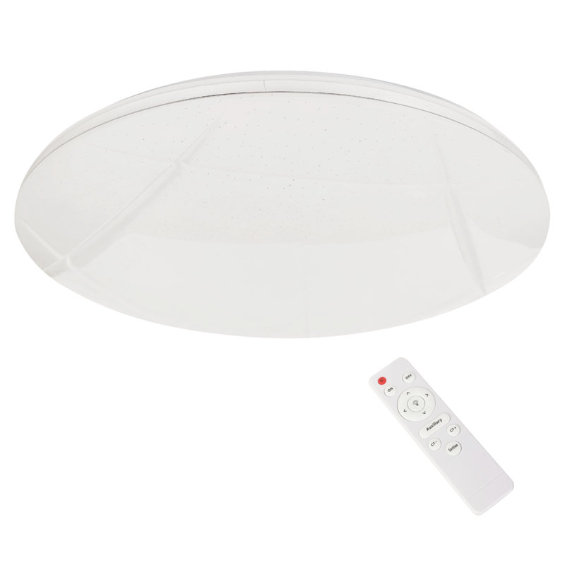 Allister Plastic LED Flush Mount, 6cm H x 38cm W x 38cm D