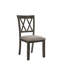 Chaise d'appoint en bois (ensemble de 2)