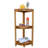 EcoDecors, Snazzy Corner, Teak Corner Shower Shelf, Shower Stand Corner, in EarthyTeak™