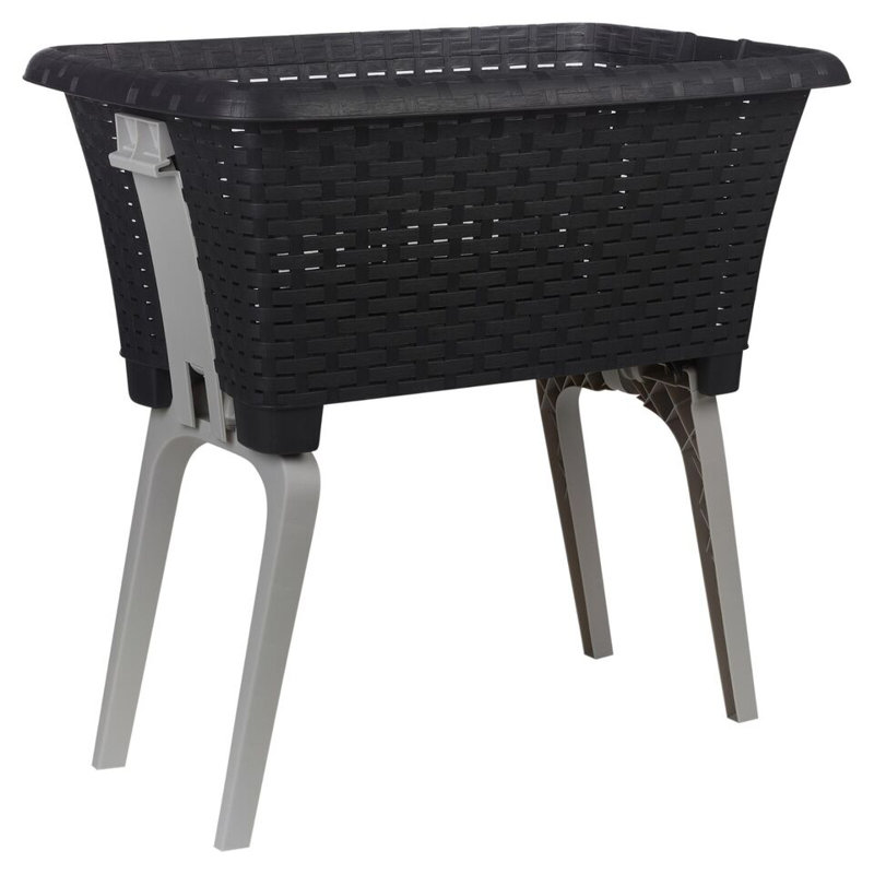 Plastic Laundry Basket, Anthracite