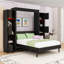 Lit escamotable avec lumières DEL et tablettes