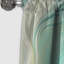 Panneau de rideau abstrait, motif occultant vague verte et blanche - Sway Wave Serenity II vert et blanc-1906182797