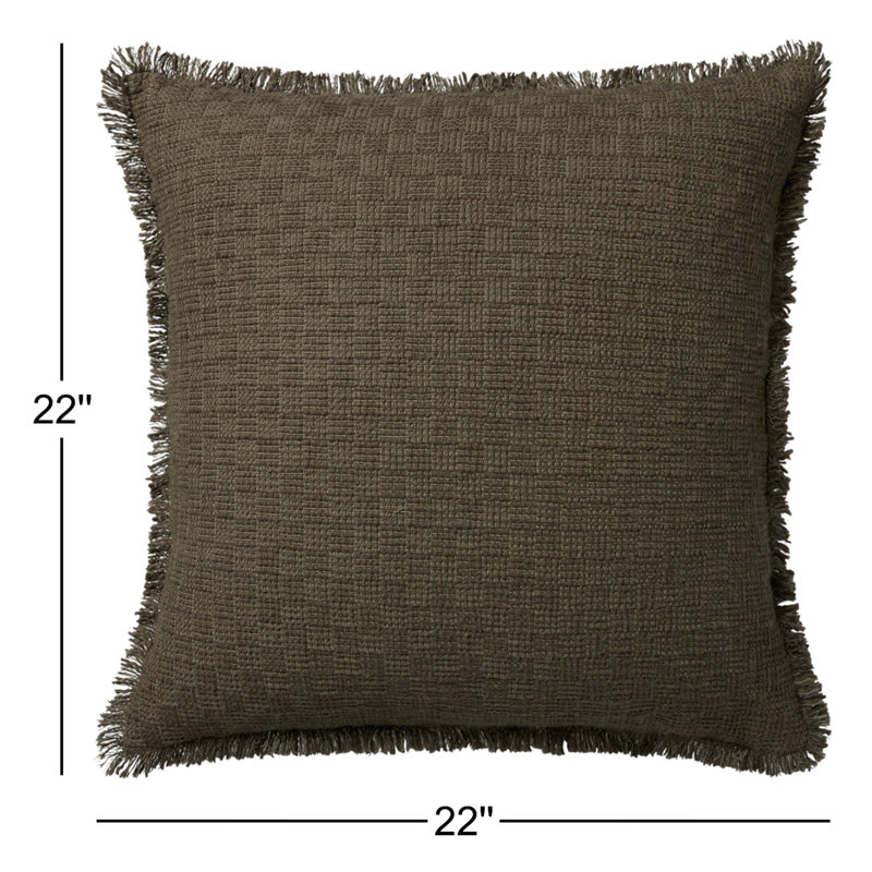 Coussin Amber Lewis x Loloi Meadowlark, Polyester/ Bourre en polyester, Vert foncé