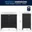 Meuble-lavabo de salle de bain avec lavabo encastré, armoire et tiroir-914267712-914267740