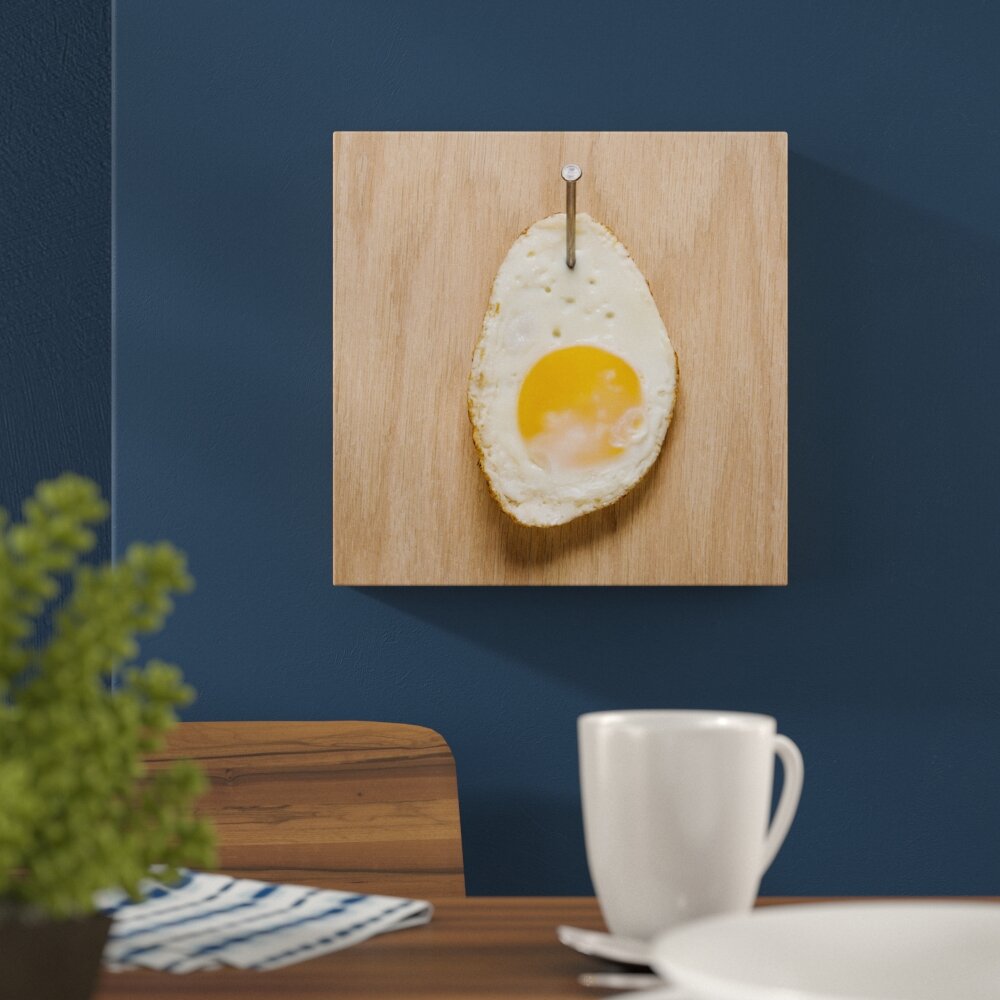 Glasbild Hanging Egg, Kunstdruck