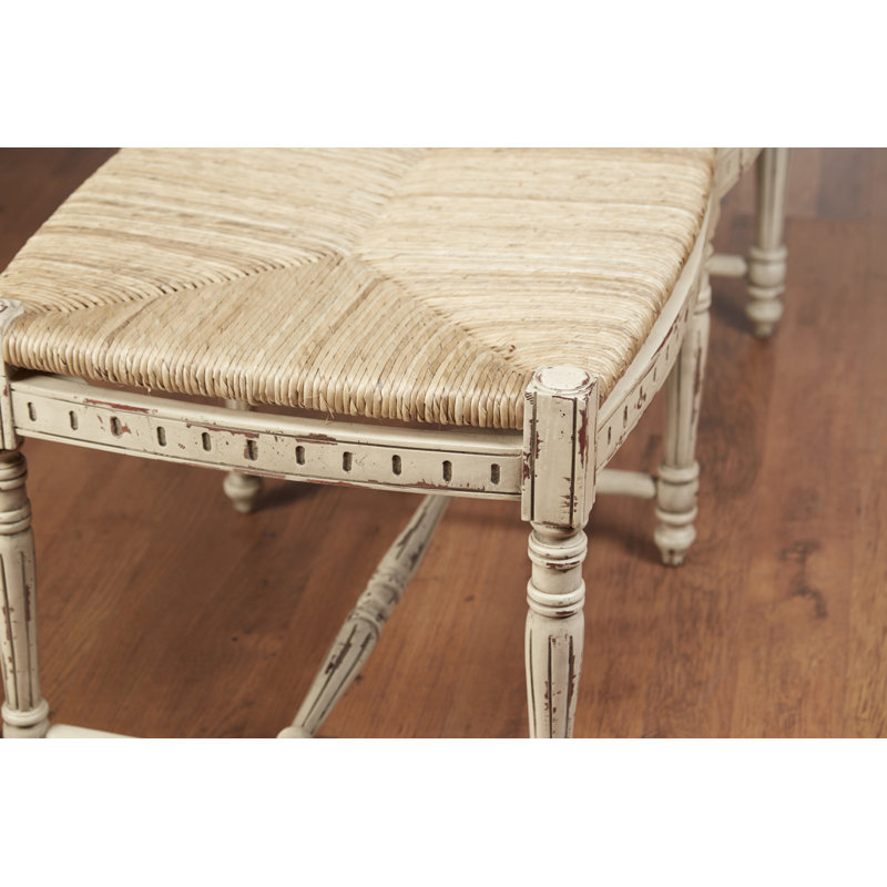 Banc en bois et mèche Damari, Brun