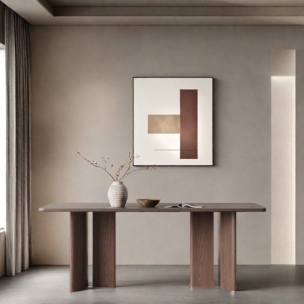 Hokku Designs Rectangular solid wood rock slab dining table - Wayfair ...