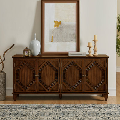 Buffet rétro en bois avec rangement