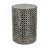 Round Accent Capiz Stool, Garden Side Table