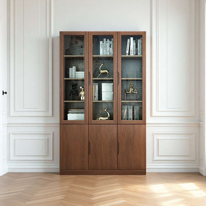 Bibliothèque sur pied de grande capacité, Marron foncé