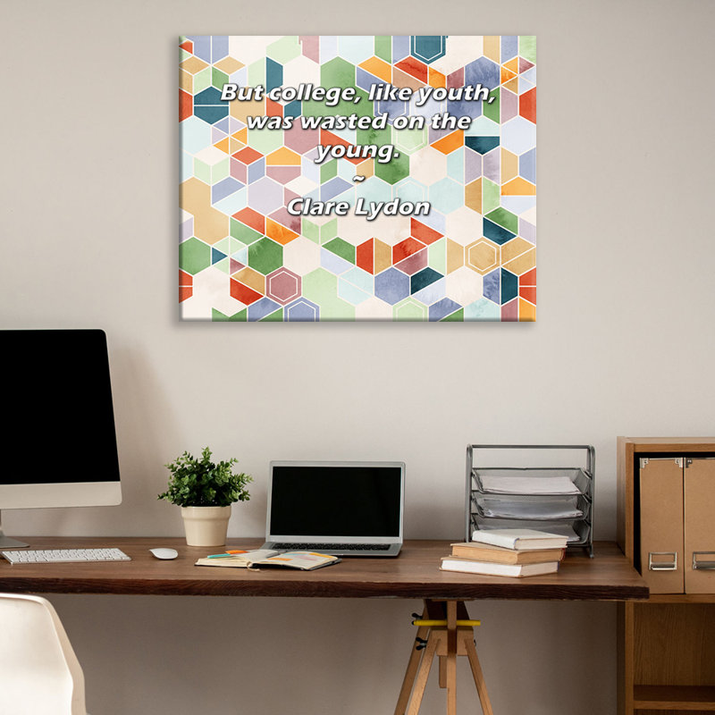 «Artsy Quote» par Clare Lydon, toile tendue avec châssis, H 17 po x l 24 po