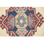 Tapis ivoire en laine noué à la main de conception unique 6 pi 9 po x 9 pi 9 po New Age