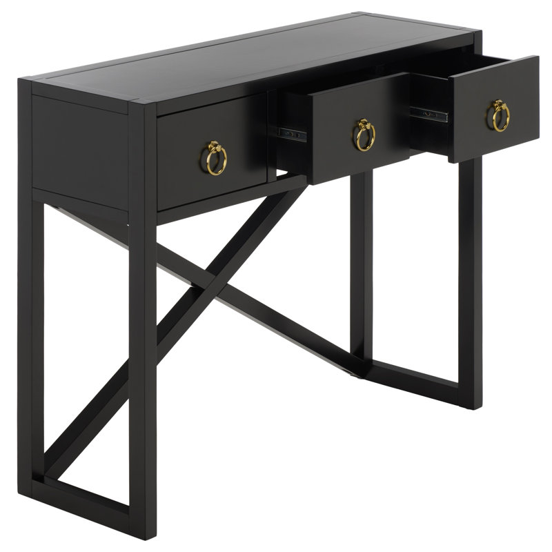 Console 3 tiroirs Sadie, Black