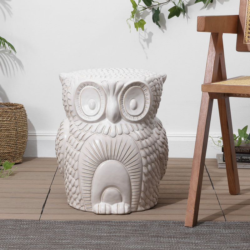 Tabouret de jardin 17,5 po Millie, Blanc