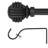 Debuono Adjustable Single Curtain Rod Overall Width x 0.75" Diameter-2127280900