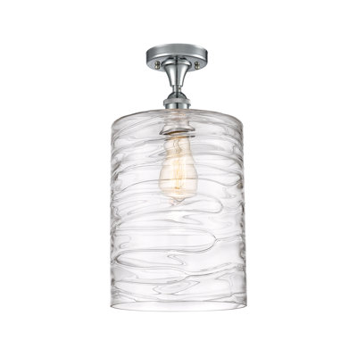 Plafonnier semi-encastré 1 lumière 9 po Heiman
