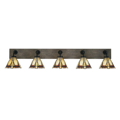 Barre d'éclairage de salle de bain 5 lumières Oxbridge