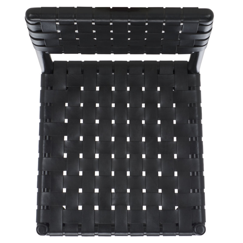 Jeremiah Leather Upholstered Dining Chair, Black