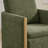 Modern Dining Arm Chair with Premium Upholstery & Hidden Casters-267622430