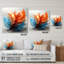 Ines - Plumes, art mural moderne en acrylique-101501792