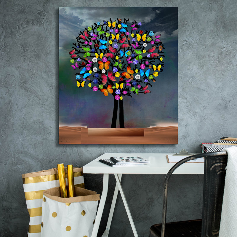 Toile épique «Tree New» par Mark Ashkenazi, 26 po x 30 po