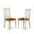 5 Piece Dining Set Includes an Oval Dining Table with Butterfly Leaf and 4 Kitchen Chairs, Buttermilk & Cherry-18826278-49667968