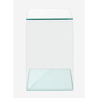 Hartford Glass Top Square Side Table