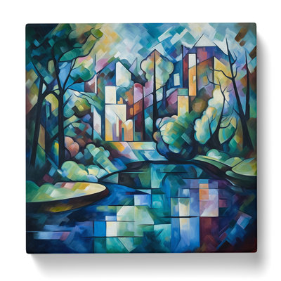Modern Wall Art - Wrapped Canvas - Framed Print