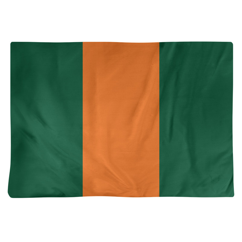 Récapitulatif de 18 po Miami, Vert / orange moyen, Polyester sergé
