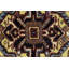 Tapis oriental rouge / bleu marine / crème en laine noué à la main 4 pi 1 po x 6 pi Maineville