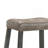Set Of 2 Rustic Counter Stools, 25-Inch Backless Wooden Farmhouse Barstools With Faux Leather Seat, Distressed Finish, Space-Saving Design-420696099-420696098
