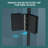 32"W X 72"H Fold Frameless Shower Door With Tempered Glass-114019032