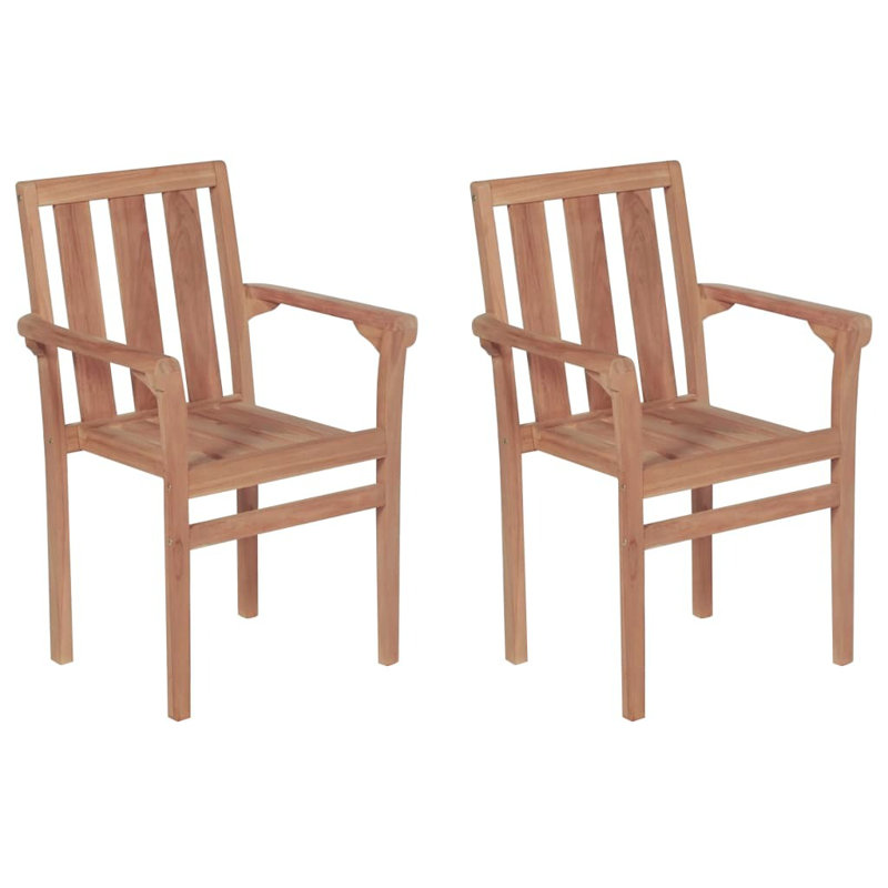 Stacking Patio Dining Armchair with Cushion